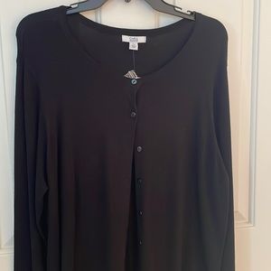 BLACK CARDIGAN NWT. XXL